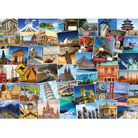 EUROGRAPHICS Puzzle Svetobežník - celý svet 1000 dielikov