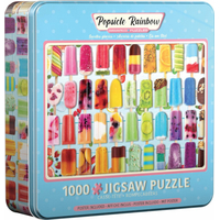 EUROGRAPHICS Puzzle v plechovej krabičke Nanuková dúha 1000 dielikov