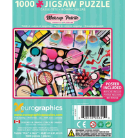 EUROGRAPHICS Puzzle v plechovej krabičke Paleta farieb: Makeup 1000 dielikov
