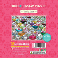 EUROGRAPHICS Puzzle v plechovej krabičke Zbierka čajových šálok 1000 dielikov