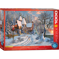 EUROGRAPHICS Puzzle Vianočná chalupa 1000 dielikov
