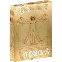 ENJOY Puzzle Vitruviánsky muž 1000 dielikov