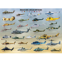EUROGRAPHICS Puzzle Vojenské helikoptéry 1000 dielikov
