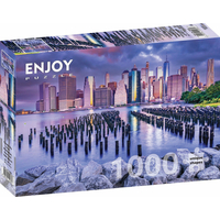 ENJOY Puzzle Zatiahnutá obloha nad Manhattanom, New York 1000 dielikov