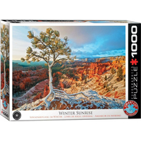 EUROGRAPHICS Puzzle Zimné svitanie, Bryce Canyon (HDR) 1000 dielikov
