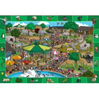 EUROGRAPHICS Spot & Find puzzle Deň v zoo 100 dielikov