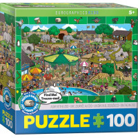 EUROGRAPHICS Spot & Find puzzle Deň v zoo 100 dielikov