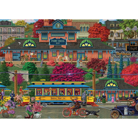 COBBLE HILL Puzzle Elektrická zastávka 500 dielikov