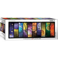 EUROGRAPHICS Panoramatické puzzle Slnečná sústava 1000 dielikov