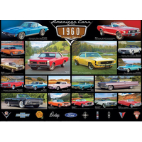 EUROGRAPHICS Puzzle Americké autá z roku 1960, 1000 dielikov