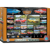 EUROGRAPHICS Puzzle Americké autá z roku 1960, 1000 dielikov