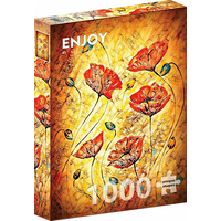 ENJOY Puzzle Červené vlčie maky 1000 dielikov