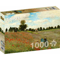 ENJOY Puzzle Claude Monet: Makové pole 1000 dielikov