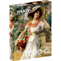 ENJOY Puzzle Emile Vernon: Kvetinová záhrada 1000 dielikov