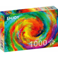 ENJOY Puzzle Gradient farebná špirála 1000 dielikov