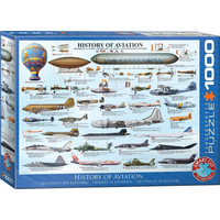 EUROGRAPHICS Puzzle História letectva 1000 dielikov