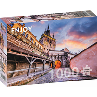 ENJOY Puzzle Hodinová veža, Sighisoara, Rumunsko 1000 dielikov