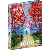 ENJOY Puzzle Jarná kvetinová romanca 1000 dielikov