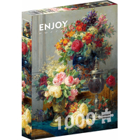 ENJOY Puzzle Jarné kvety s kalichom 1000 dielikov