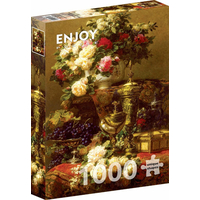 ENJOY Puzzle Jean-Baptiste Robie: Kvety a ovocie 1000 dielikov