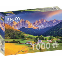 ENJOY Puzzle Kostol v Dolomitoch, Taliansko 1000 dielikov