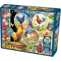 COBBLE HILL Puzzle Kúzlo kohútov 500 dielikov