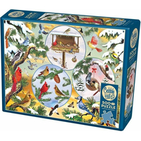 COBBLE HILL Puzzle Kúzlo vtáčikov v zime 500 dielikov