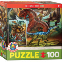 EUROGRAPHICS Puzzle Mäsožraví dinosaury 100 dielikov