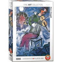 EUROGRAPHICS Puzzle Modrý huslista 1000 dielikov