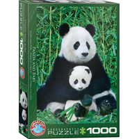 EUROGRAPHICS Puzzle Panda a mláďa 1000 dielikov