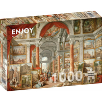 ENJOY Puzzle Paolo Panini: Pohľad na moderné Rím 1000 dielikov