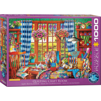 EUROGRAPHICS Puzzle Patchworková šijacia dielňa 1000 dielikov