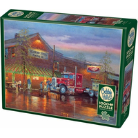 COBBLE HILL Puzzle Červený nákladiak 1000 dielikov