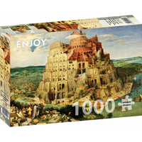 ENJOY Puzzle Pieter Bruegel: Babylonská veža 1000 dielikov