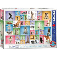 EUROGRAPHICS Puzzle Psie joga 1000 dielikov