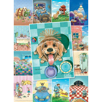 EUROGRAPHICS Puzzle Psí život XL 500 dielikov