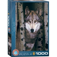 EUROGRAPHICS Puzzle Šedý vlk 1000 dielikov