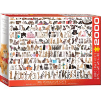 EUROGRAPHICS Puzzle Svet mačiek 2000 dielikov