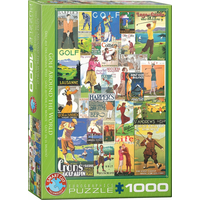 EUROGRAPHICS Puzzle Svetový golf 1000 dielikov
