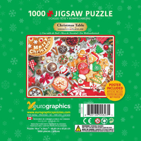 EUROGRAPHICS Puzzle v plechovej krabičke Vianočný stôl 1000 dielikov