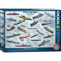 EUROGRAPHICS Puzzle Vojnové lode 2.svetovej vojny 1000 dielikov