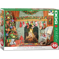 EUROGRAPHICS Puzzle Vianoce pri krbe XL 500 dielikov