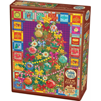 COBBLE HILL Puzzle Vianočný stromček na prikrývke XL 275 dielikov