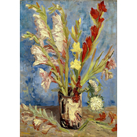 ENJOY Puzzle Vincent Van Gogh: Váza s gladiolami a čínskymi astrami 1000 dielikov