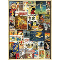 EUROGRAPHICS Puzzle Vintage cyklistické plagáty 1000 dielikov