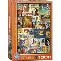 EUROGRAPHICS Puzzle Vintage cyklistické plagáty 1000 dielikov