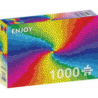 ENJOY Puzzle Vitráž dúhový výbuch 1000 dielikov