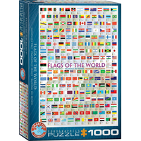 EUROGRAPHICS Puzzle Vlajky sveta 1000 dielikov