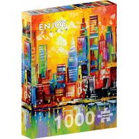 ENJOY Puzzle Žiarivý New York 1000 dielikov