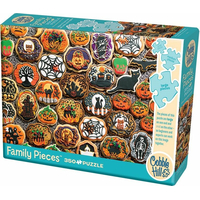 COBBLE HILL Rodinné puzzle Halloweenské perníčky 350 dielikov